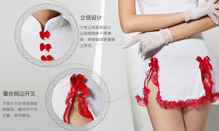 史黛丝 性感诱惑连体露背绑带护士装