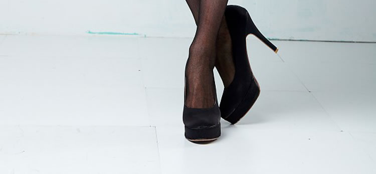 spotlight hosiery 性感蝴蝶结提花丝袜