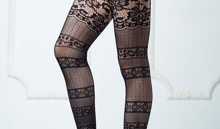 spotlight hosiery 超薄性感蕾丝网格九分裤