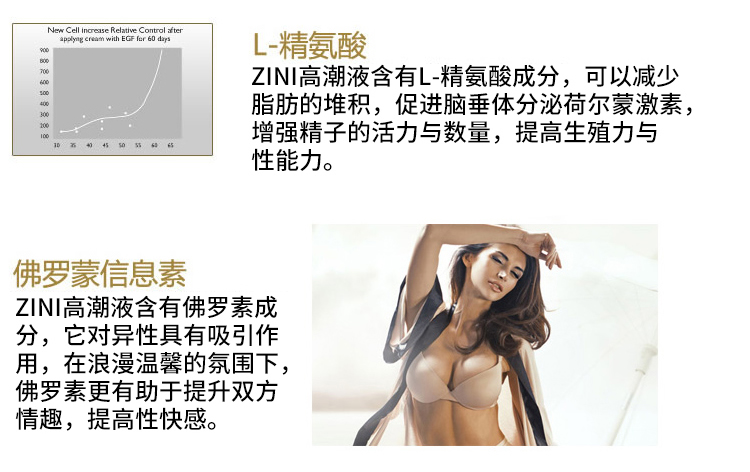 韩国ZINI情侣装润滑液（男用延时液+女用情欲提升液）70ml