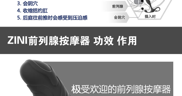 ZINI杰纳斯蓝朴前列腺男用按摩器
